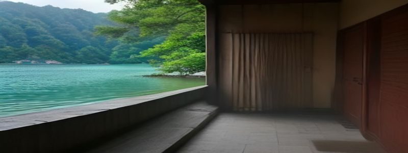 游客在川北明沙沙丘顶部眺望远方山脉，秋日金色光线洒在沙面上，画面温暖壮阔，展现川北沙漠秘境的震撼景色